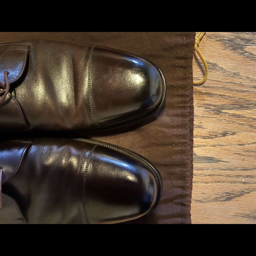 Prada Chocolate Brown Derby Dress Shoes - Picture 5 of 9